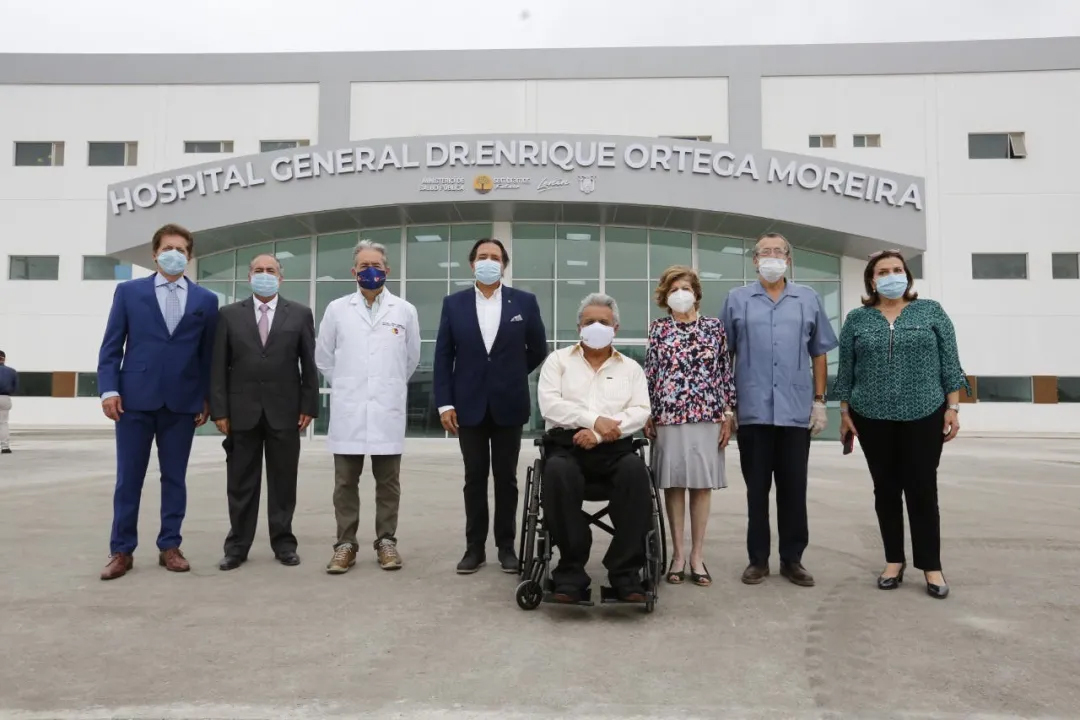 El presidente ecuatoriano Moreno visitó el Hospital de Durán construido por SUMEC